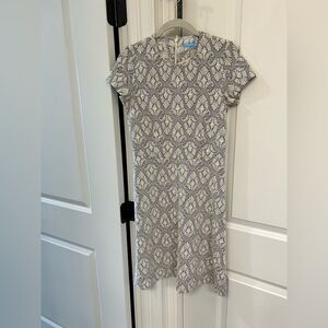 J. McLaughlin Black and Cream Textured Jacket